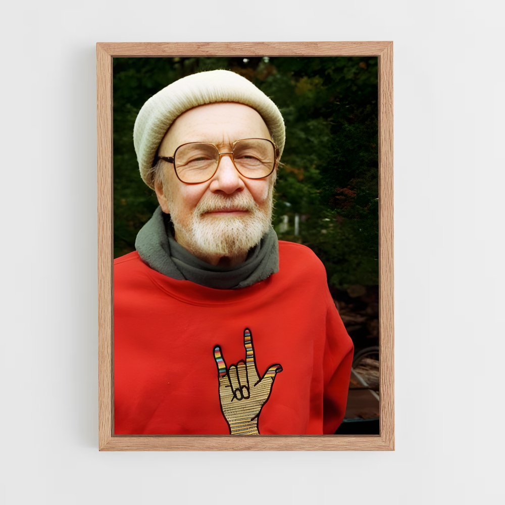ap-pete seeger-1 cadre Bois clair