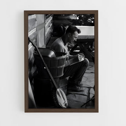 ap-pete seeger-2 cadre Bois foncé