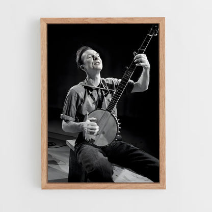 ap-pete seeger-3 cadre Bois clair