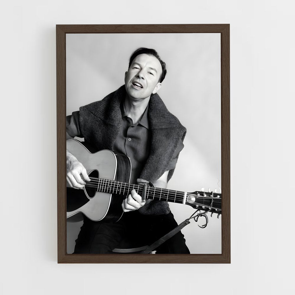 ap-pete seeger-4 cadre Bois foncé
