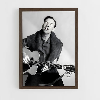 ap-pete seeger-4 cadre Bois foncé