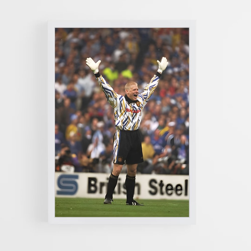 ap-peter schmeichel-7 cadre Blanc
