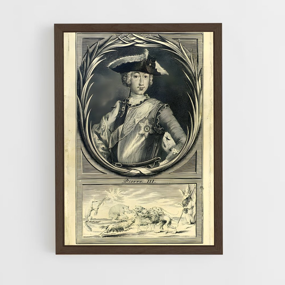 ap-peter the great-5 cadre Bois foncé