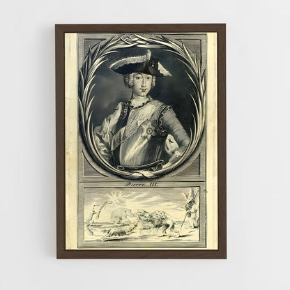 ap-peter the great-5 cadre Bois foncé