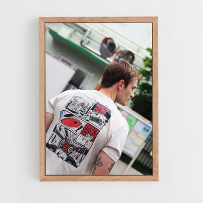 ap-pewdiepie japan-1 cadre Bois clair