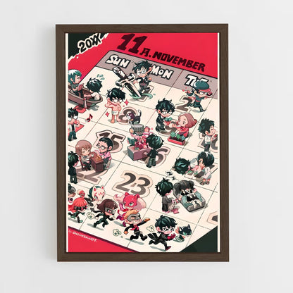 ap-phantom thieves-4 cadre Bois foncé