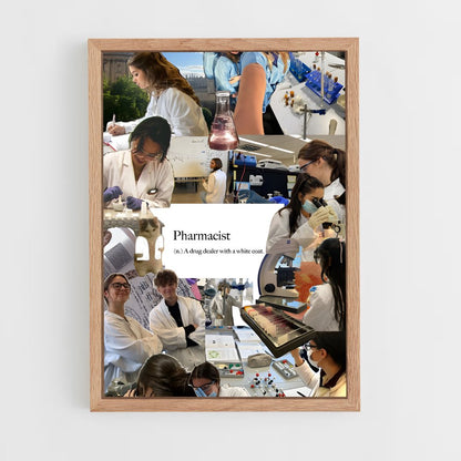 ap-pharmacist-3 cadre Bois clair
