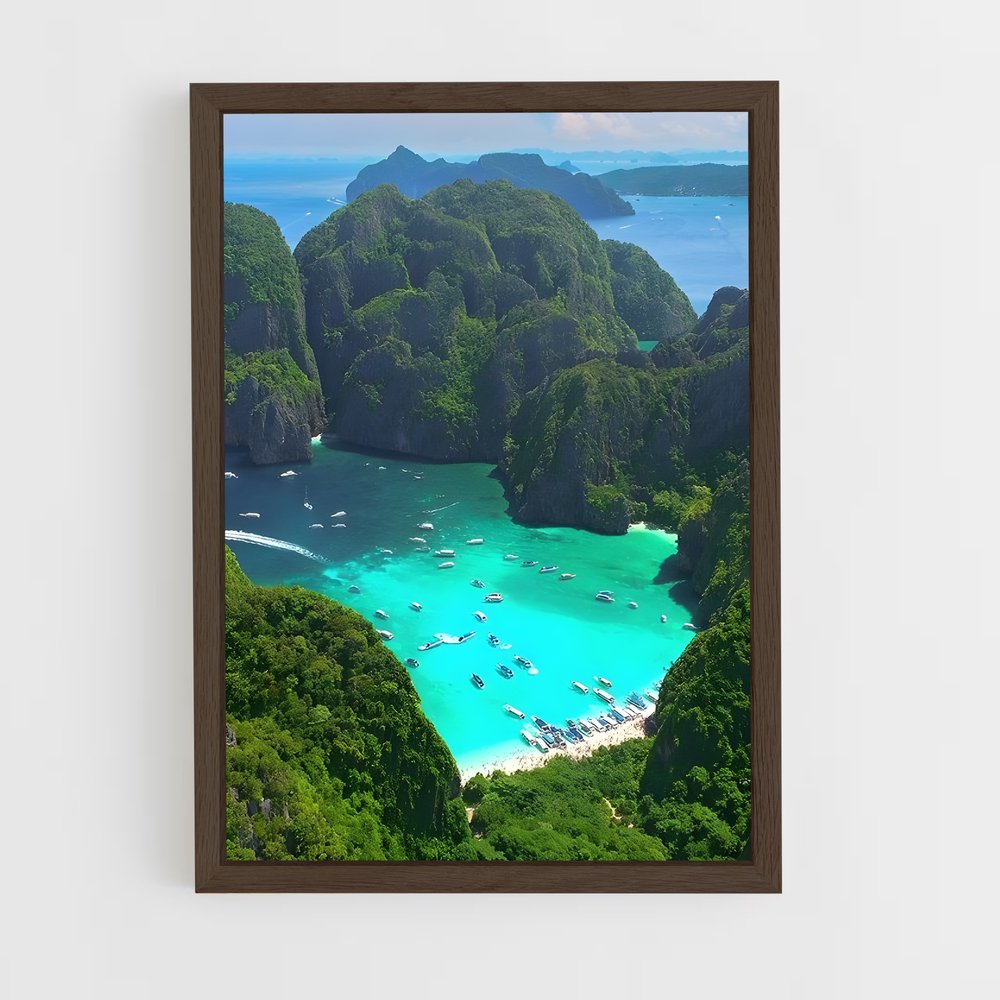 ap-phi phi islands-8 cadre Bois foncé