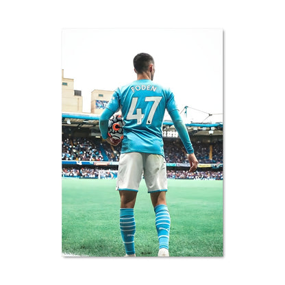Poster Phil Foden en Action