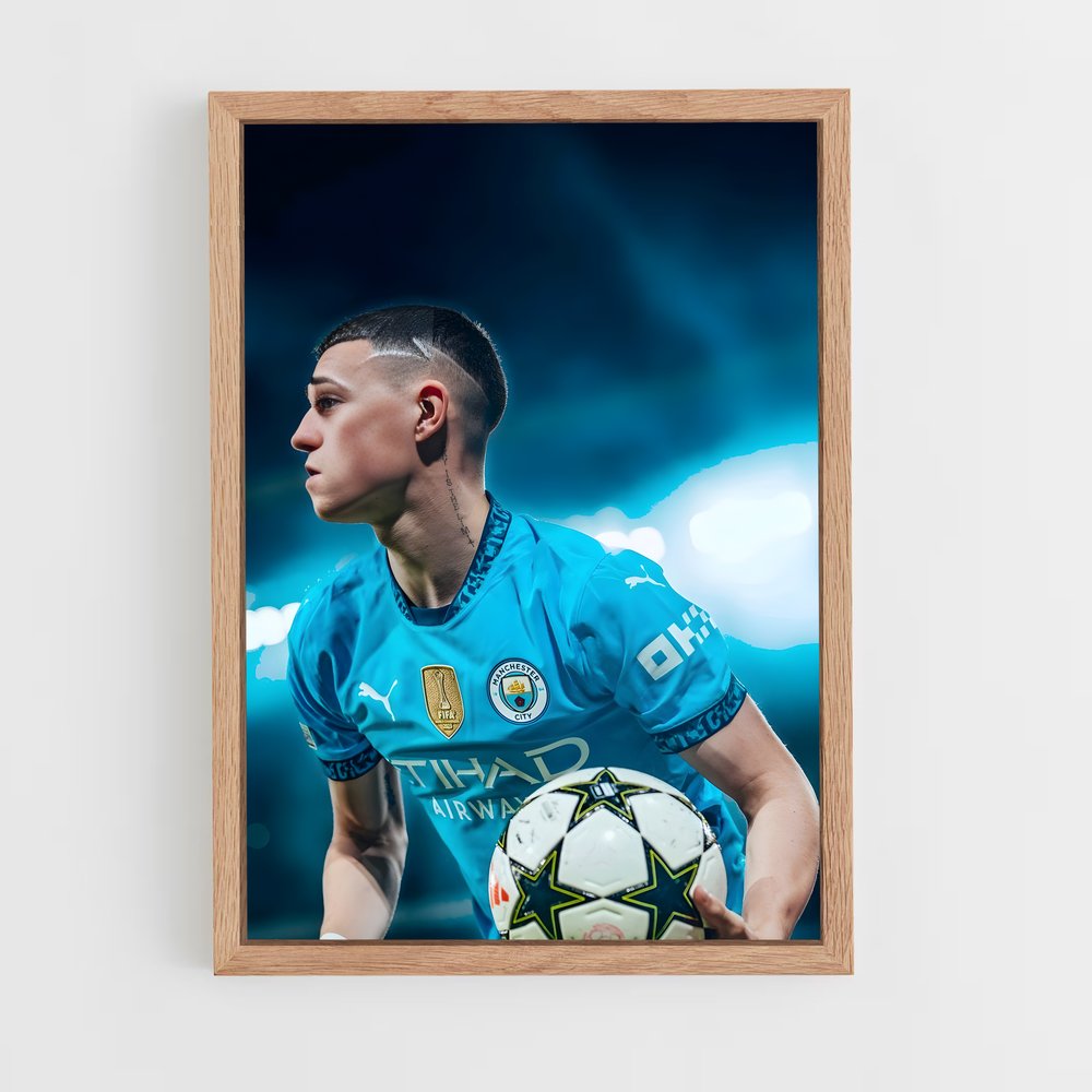ap-phil foden-7 cadre Bois clair