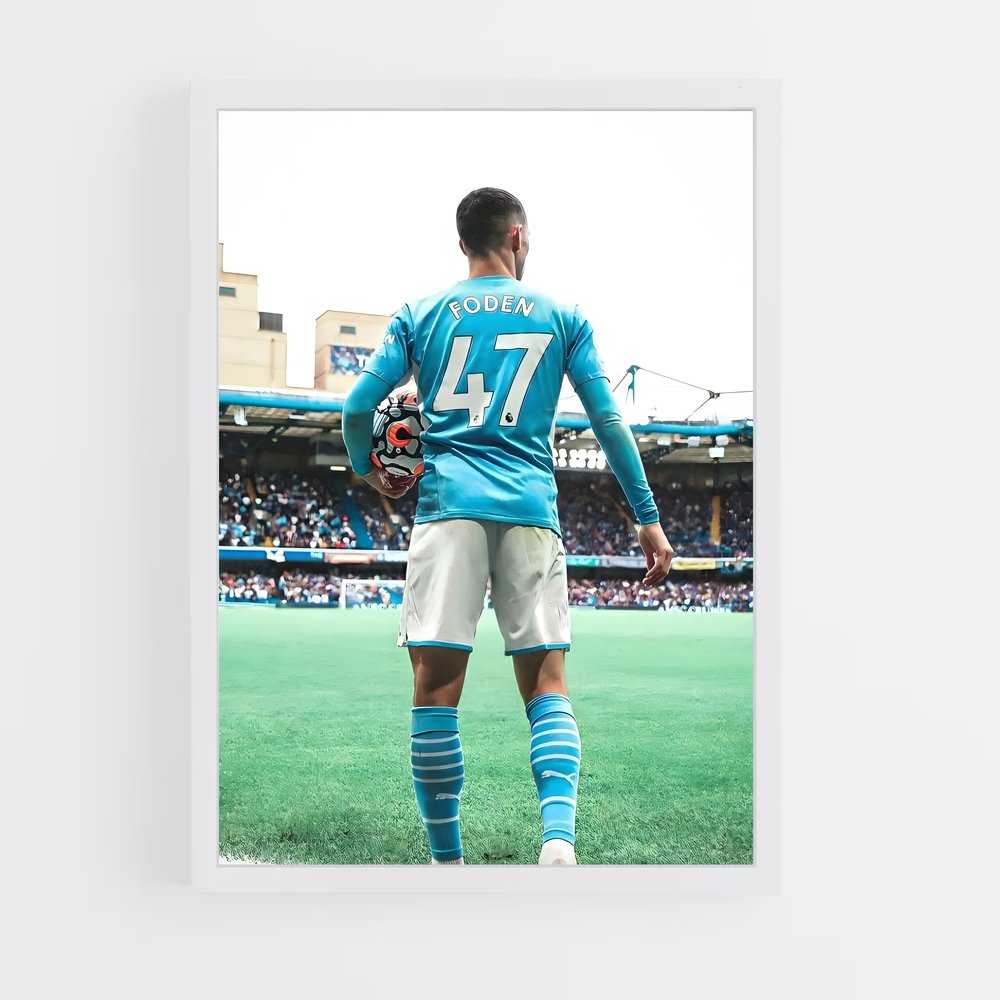 ap-phil foden-8 cadre Blanc