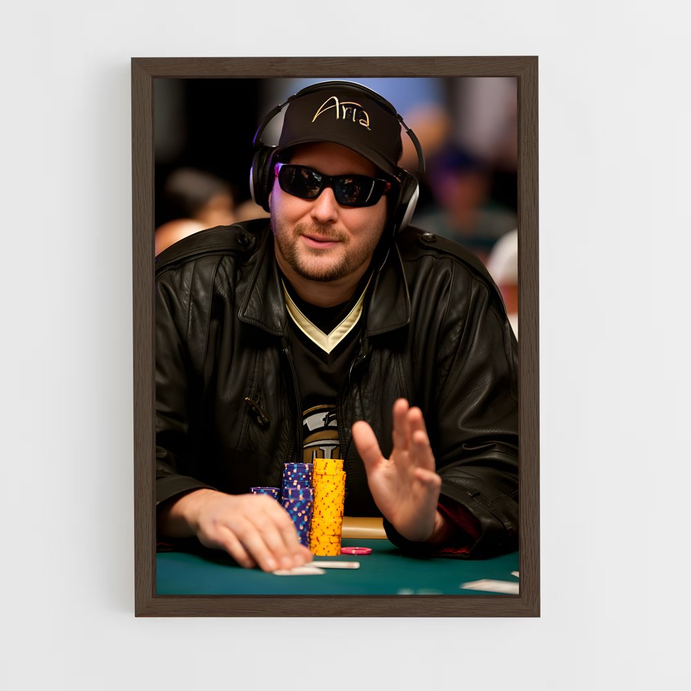 ap-phil hellmuth-1 cadre Bois foncé