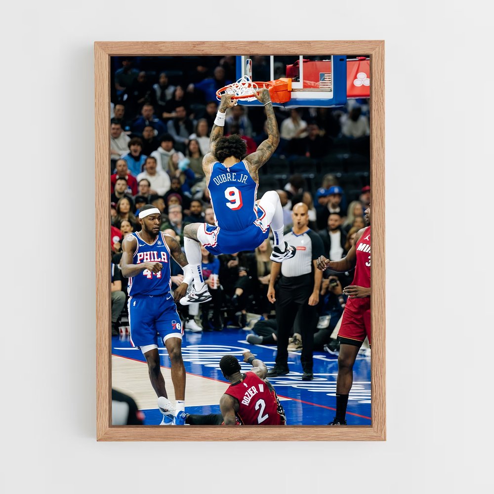 ap-philadelphia 76ers-5 cadre Bois clair