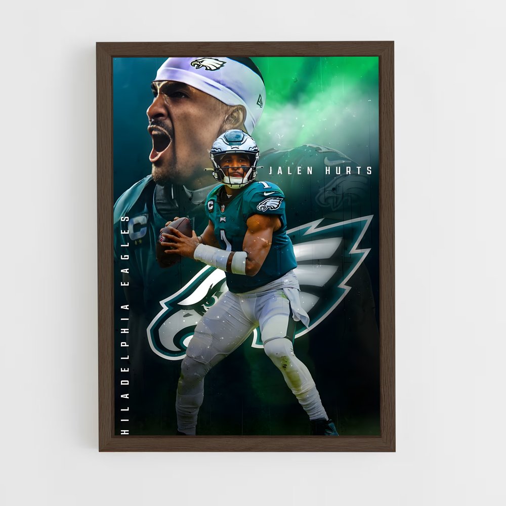 ap-philadelphia eagles-2 cadre Bois foncé