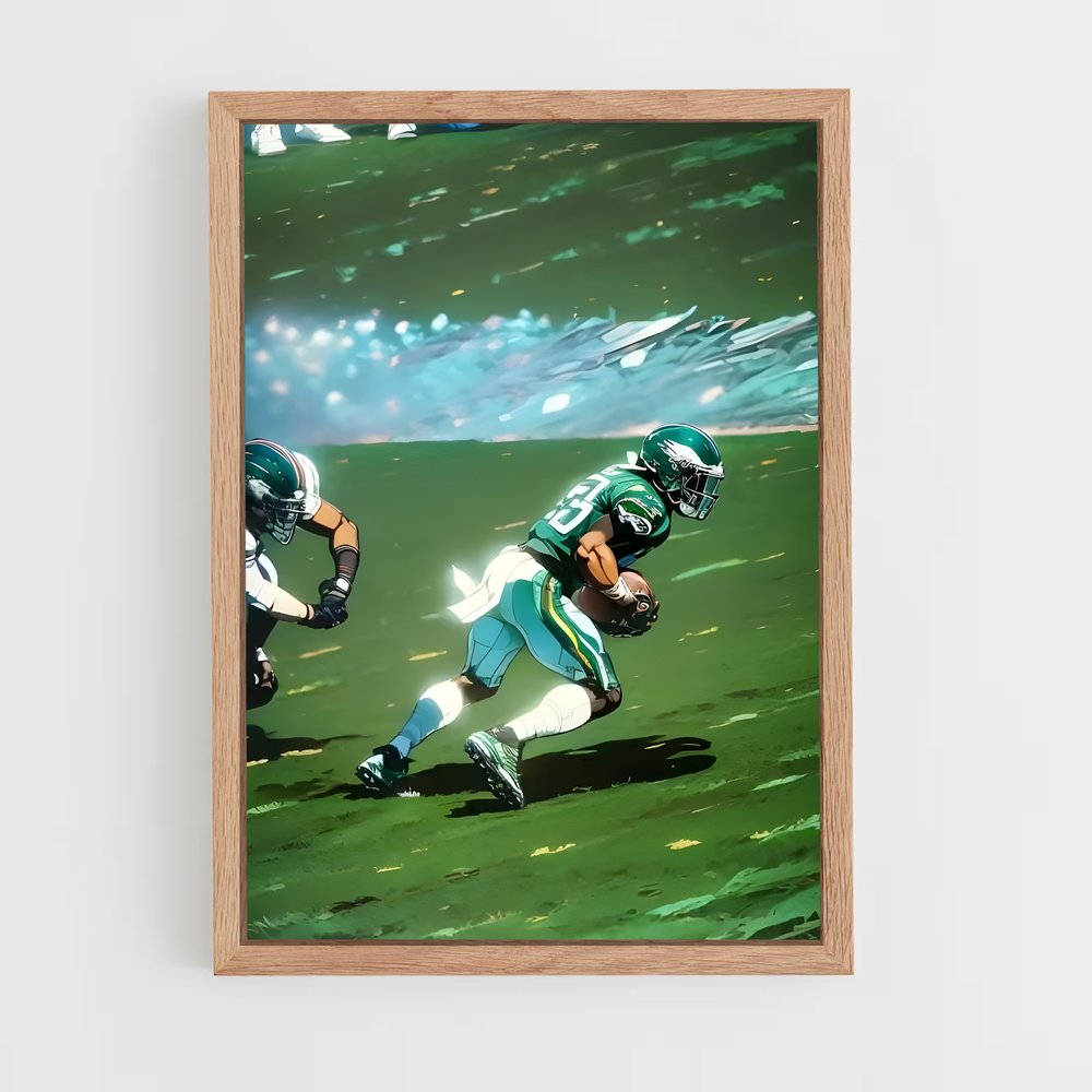 ap-philadelphia eagles-3 cadre Bois clair