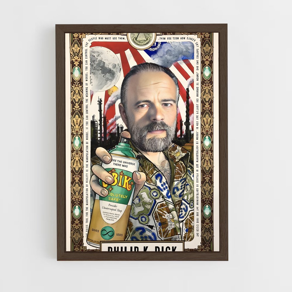 ap-philip k dick-9 cadre Bois foncé