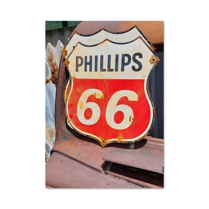Poster Route 66 Rétro