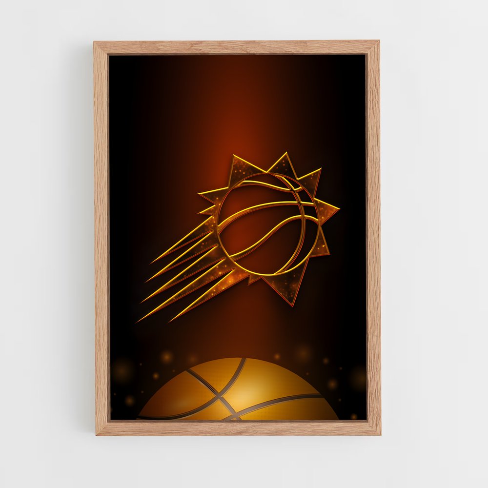 ap-phoenix suns-9 cadre Bois clair