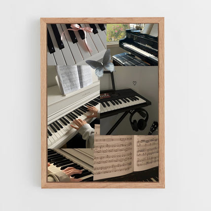 ap-piano-4 cadre Bois clair