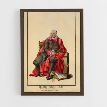 ap-pierre corneille-8 cadre Bois foncé