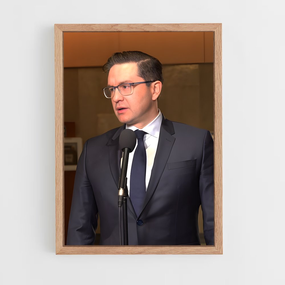 ap-pierre poilievre-1 cadre Bois clair