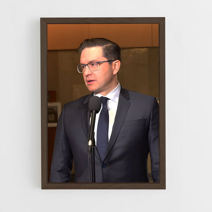 ap-pierre poilievre-1 cadre Bois foncé
