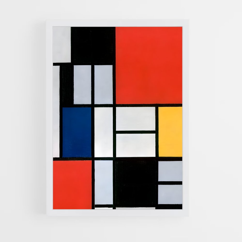 ap-piet mondrian-1 cadre Blanc