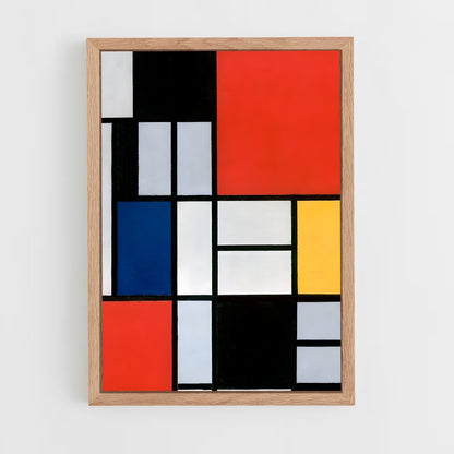 ap-piet mondrian-1 cadre Bois clair