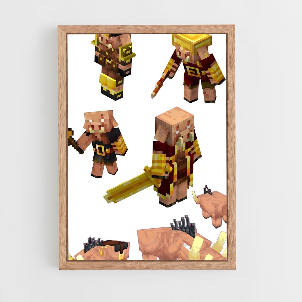 ap-piglin-1 cadre Bois clair