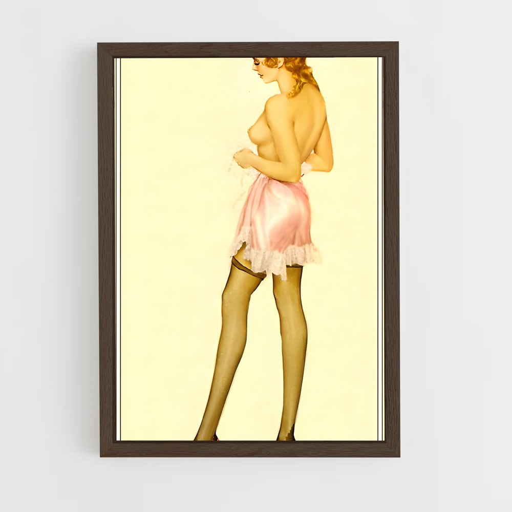 ap-pin up-1 cadre Bois foncé
