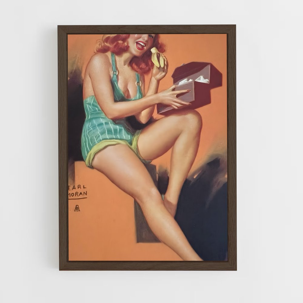 ap-pin up-2 cadre Bois foncé