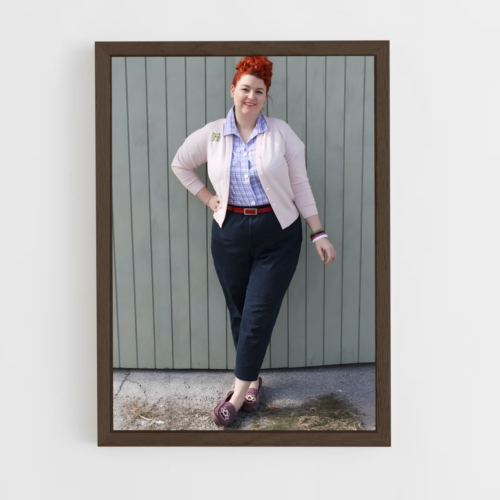 ap-pin up-6 cadre Bois foncé