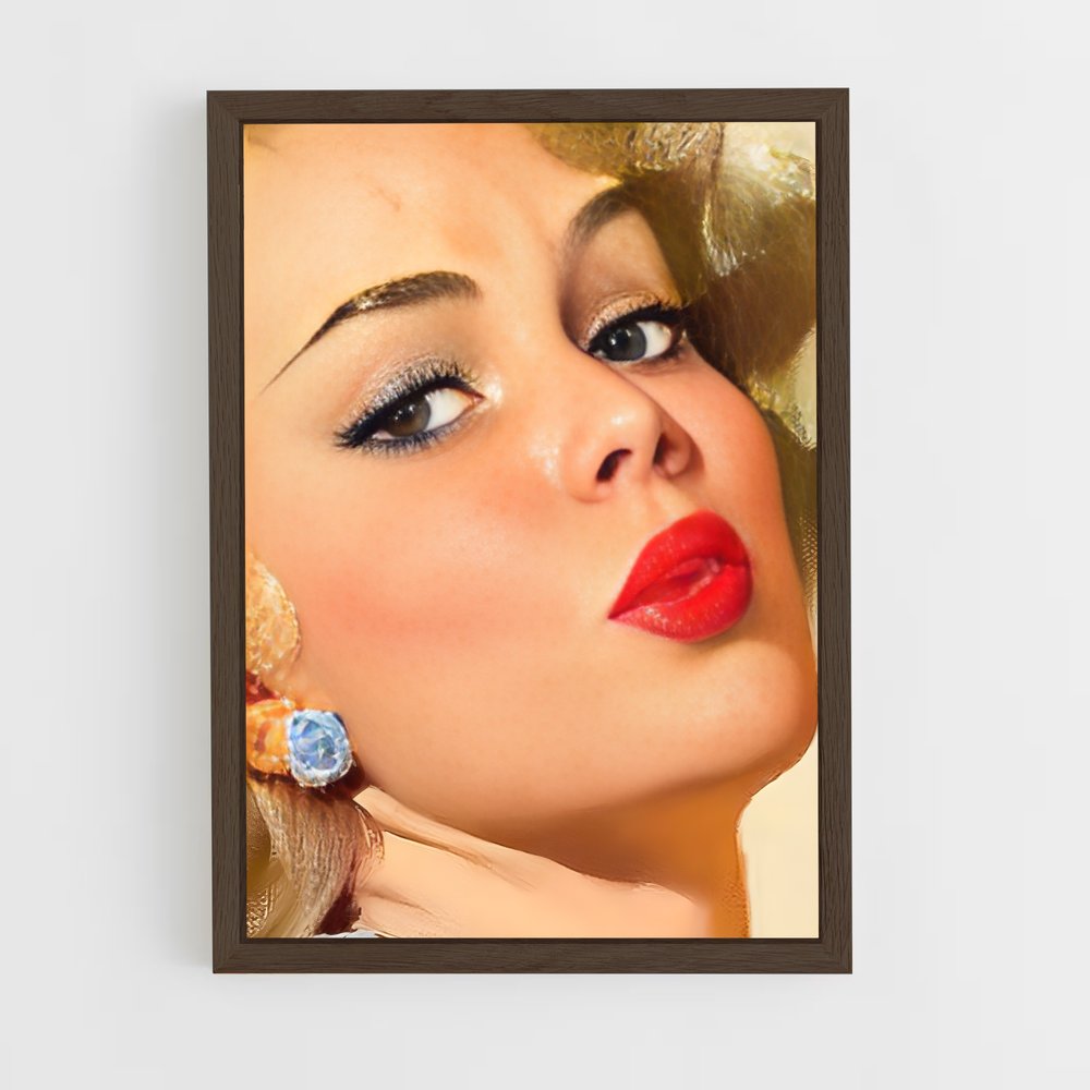 ap-pin up-8 cadre Bois foncé