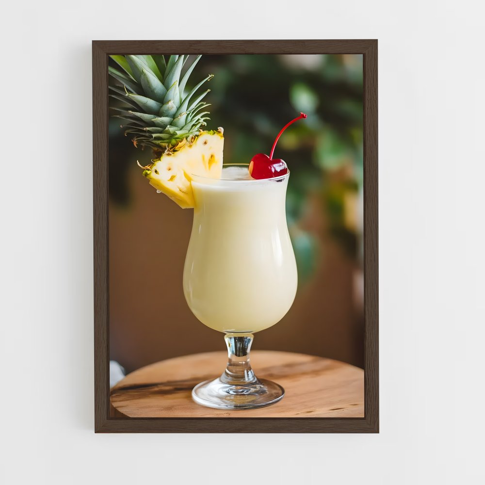 ap-pina colada-5 cadre Bois foncé