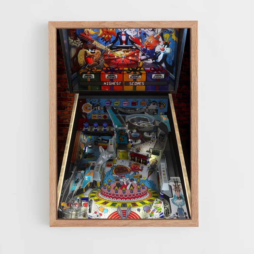 ap-pinball-7 cadre Bois clair
