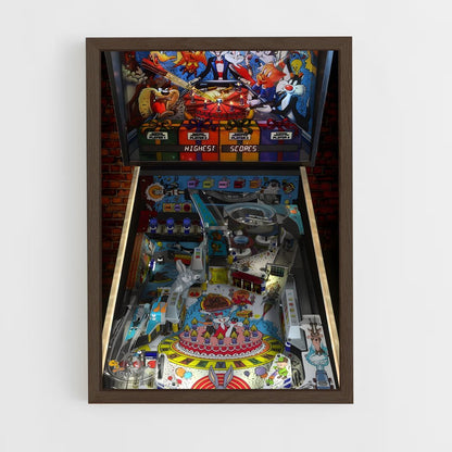 ap-pinball-7 cadre Bois foncé
