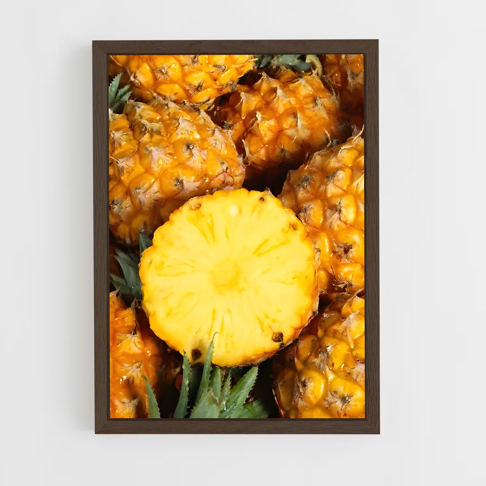 ap-pineapple-5 cadre Bois foncé