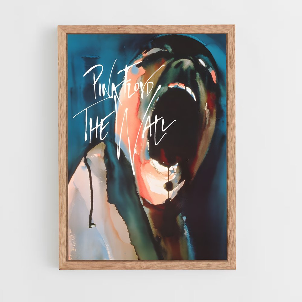 ap-pink floyd-5 cadre Bois clair