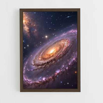 ap-pinwheel galaxy-3 cadre Bois foncé