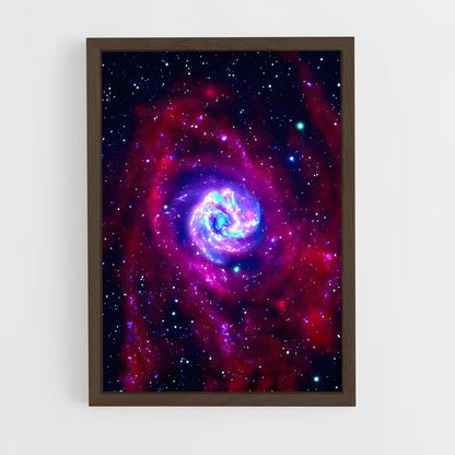 ap-pinwheel galaxy-4 cadre Bois foncé