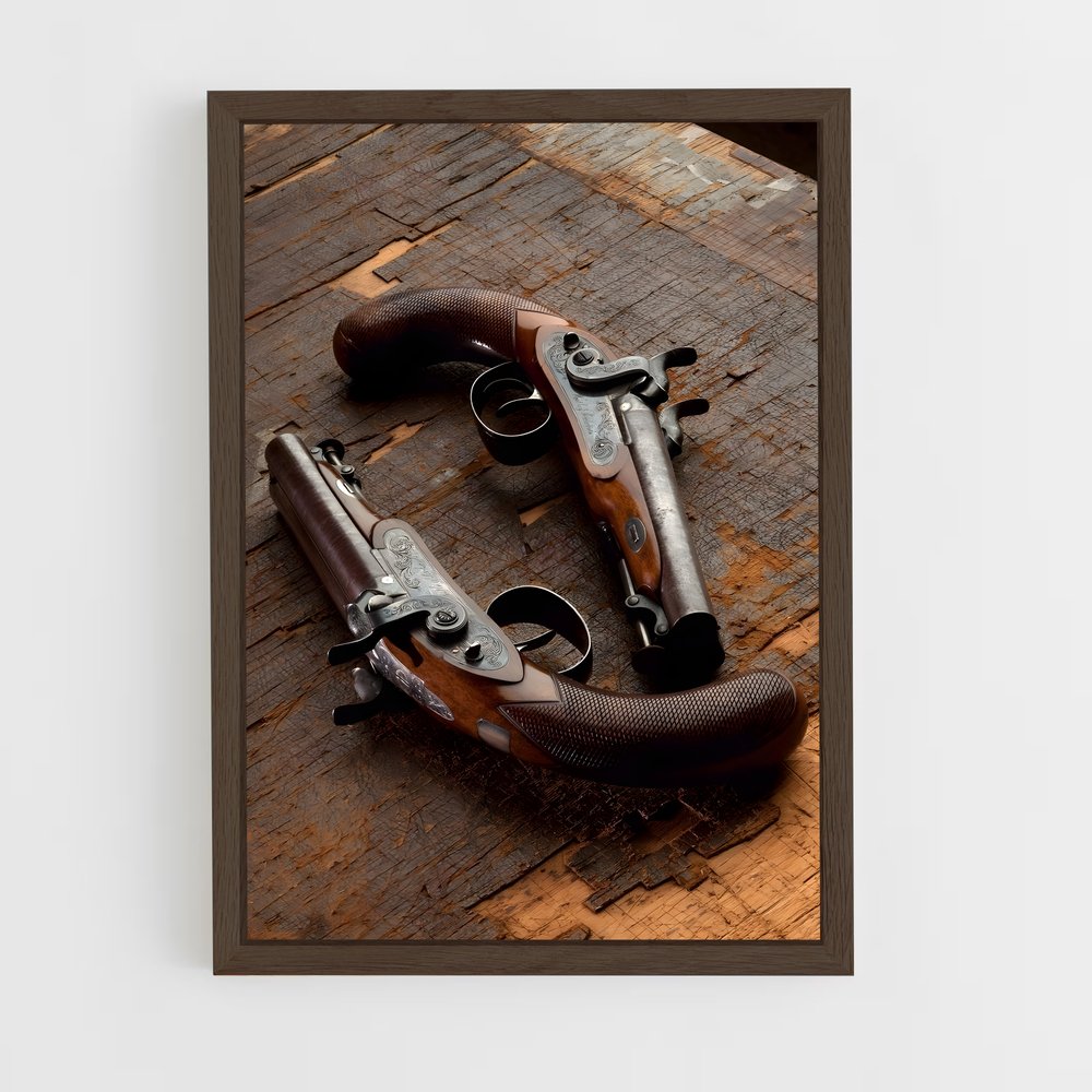ap-pirate pistol-1 cadre Bois foncé