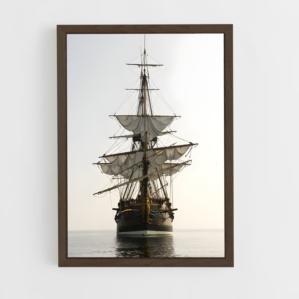 ap-pirate ship-5 cadre Bois foncé