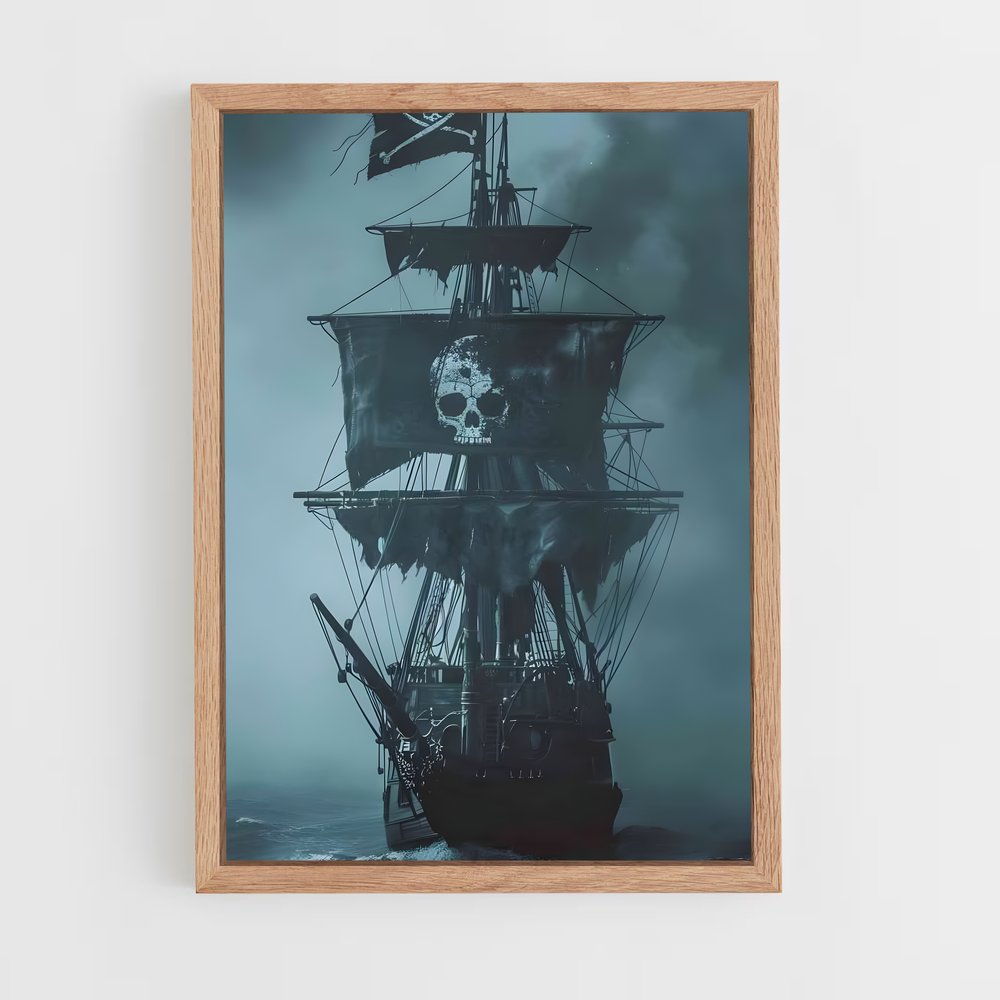 ap-pirate ship-6 cadre Bois clair