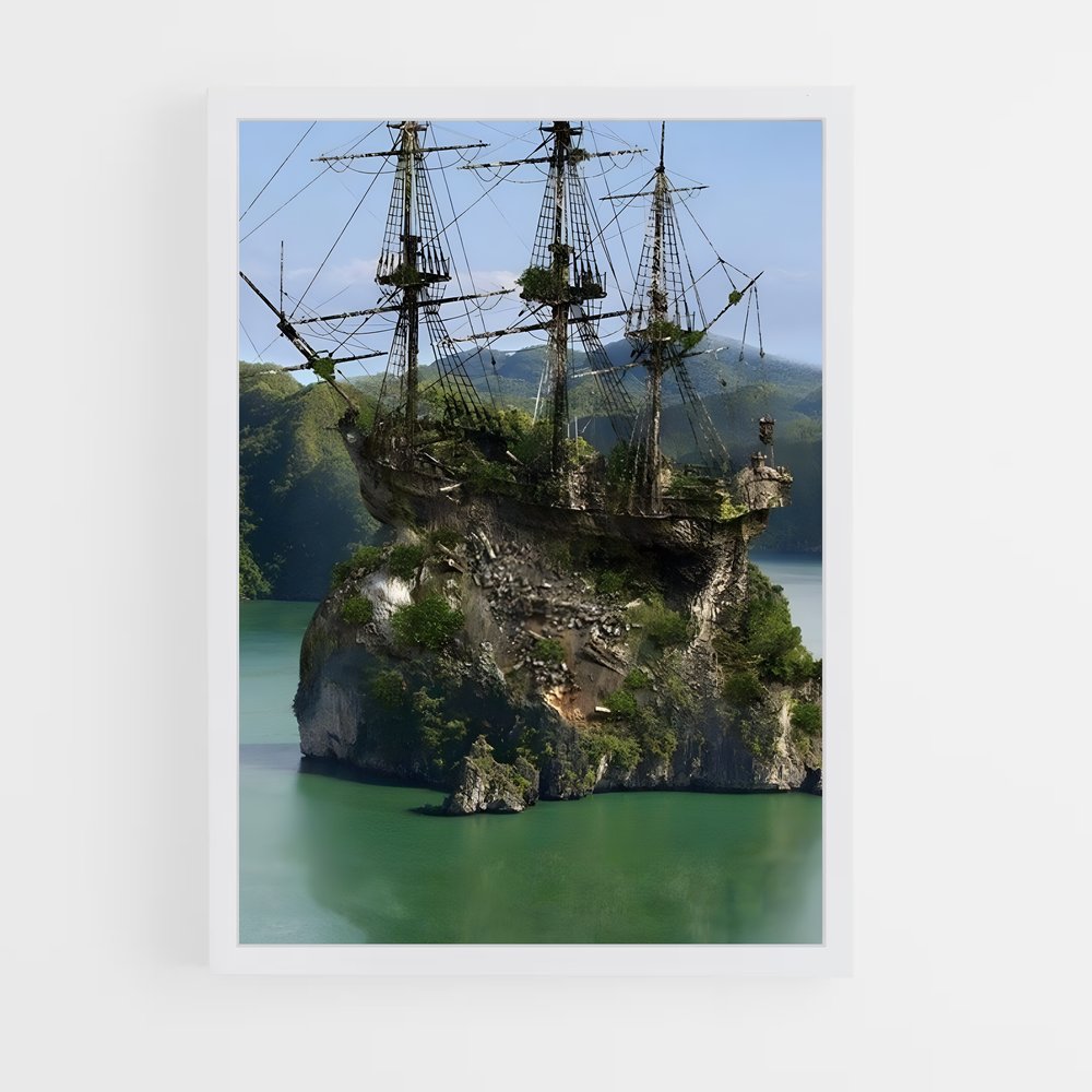 ap-pirate ship-7 cadre Blanc