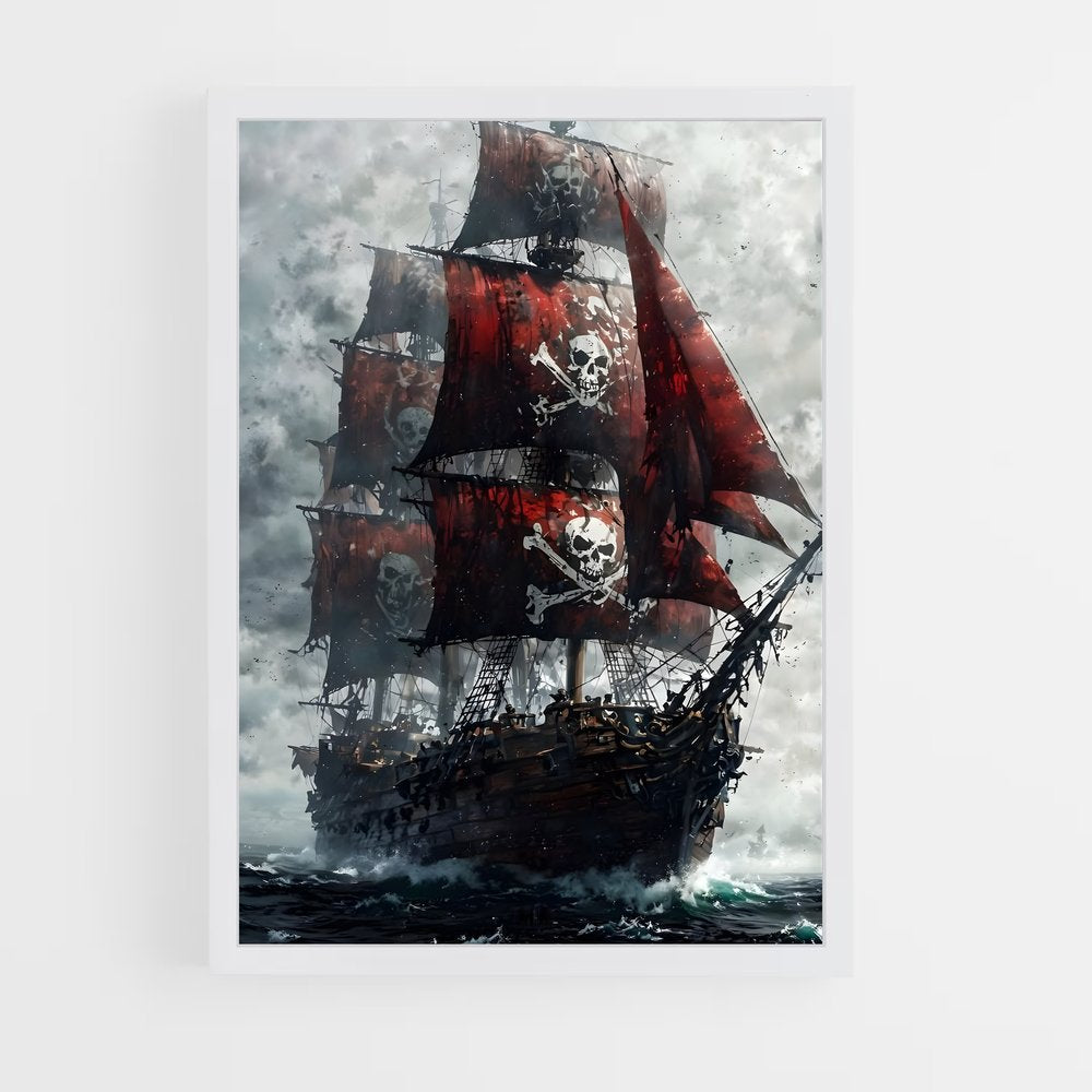 ap-pirate ship-8 cadre Blanc