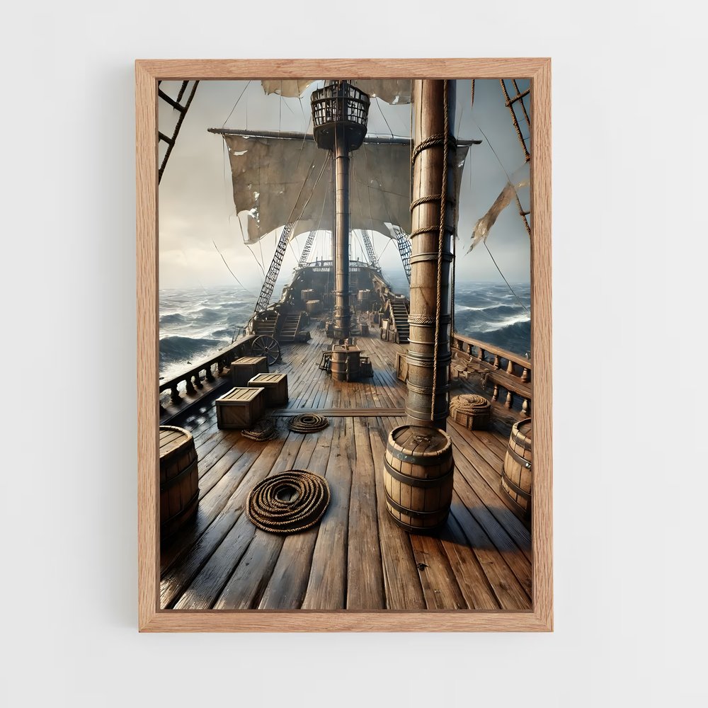 ap-pirate ships-8 cadre Bois clair