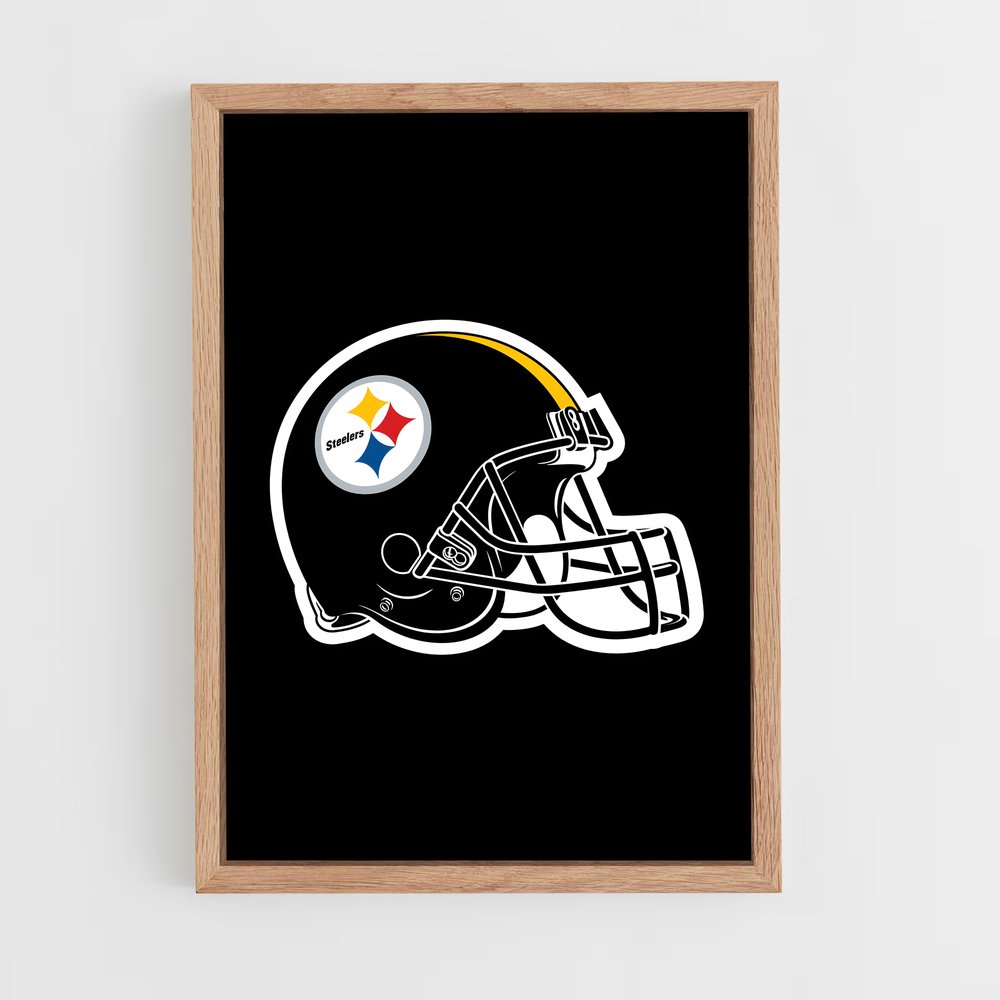 ap-pittsburgh steelers-1 cadre Bois clair