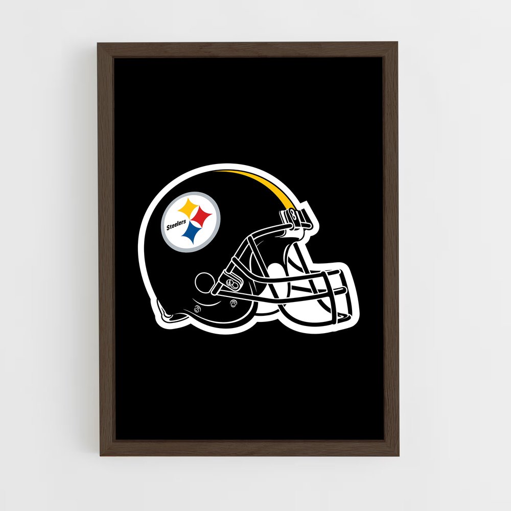 ap-pittsburgh steelers-1 cadre Bois foncé