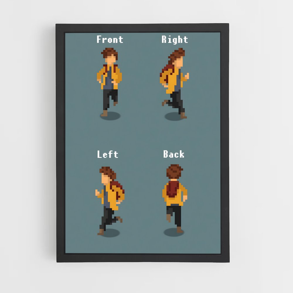 ap-pixel art-1 cadre Noir