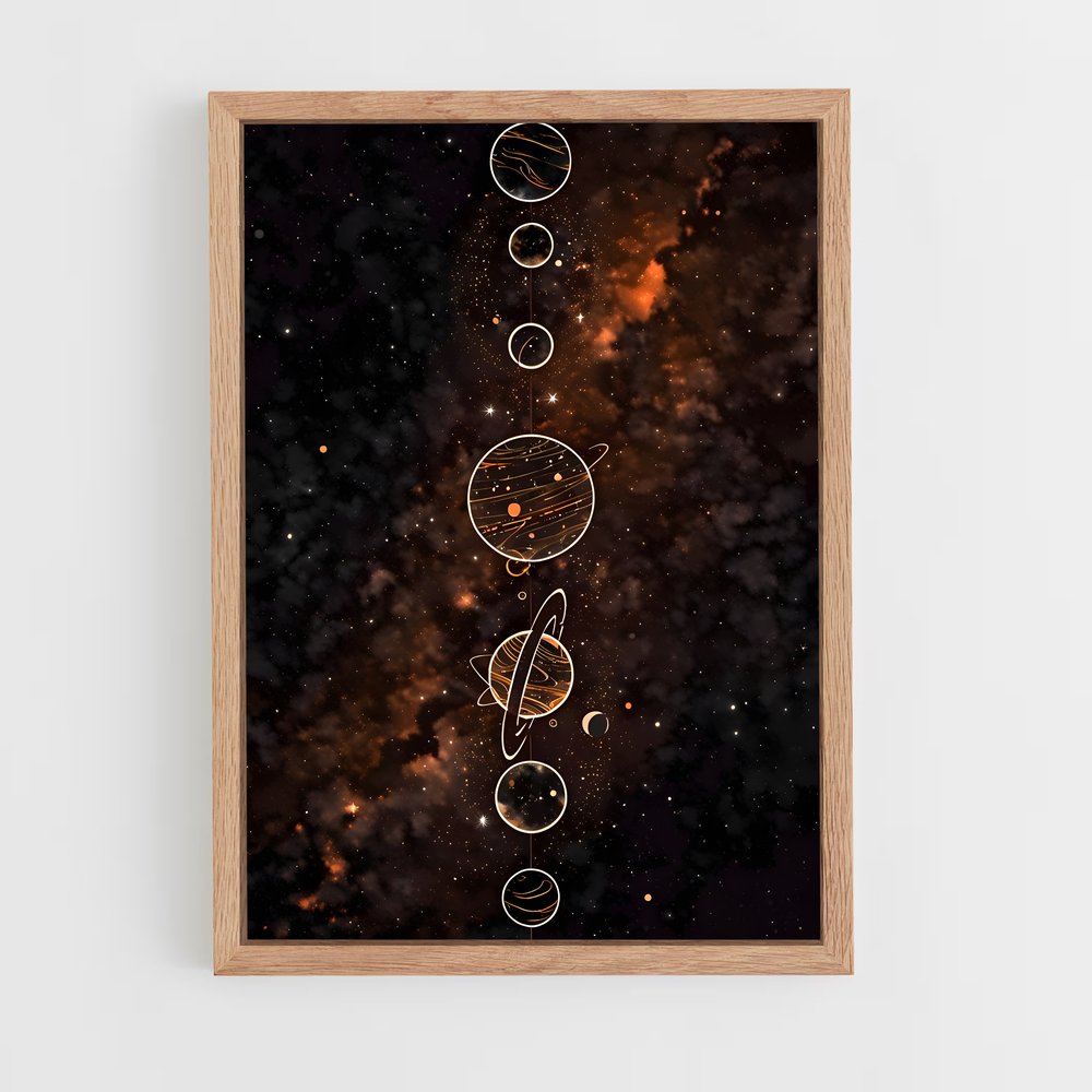 ap-planetary alignment-3 cadre Bois clair